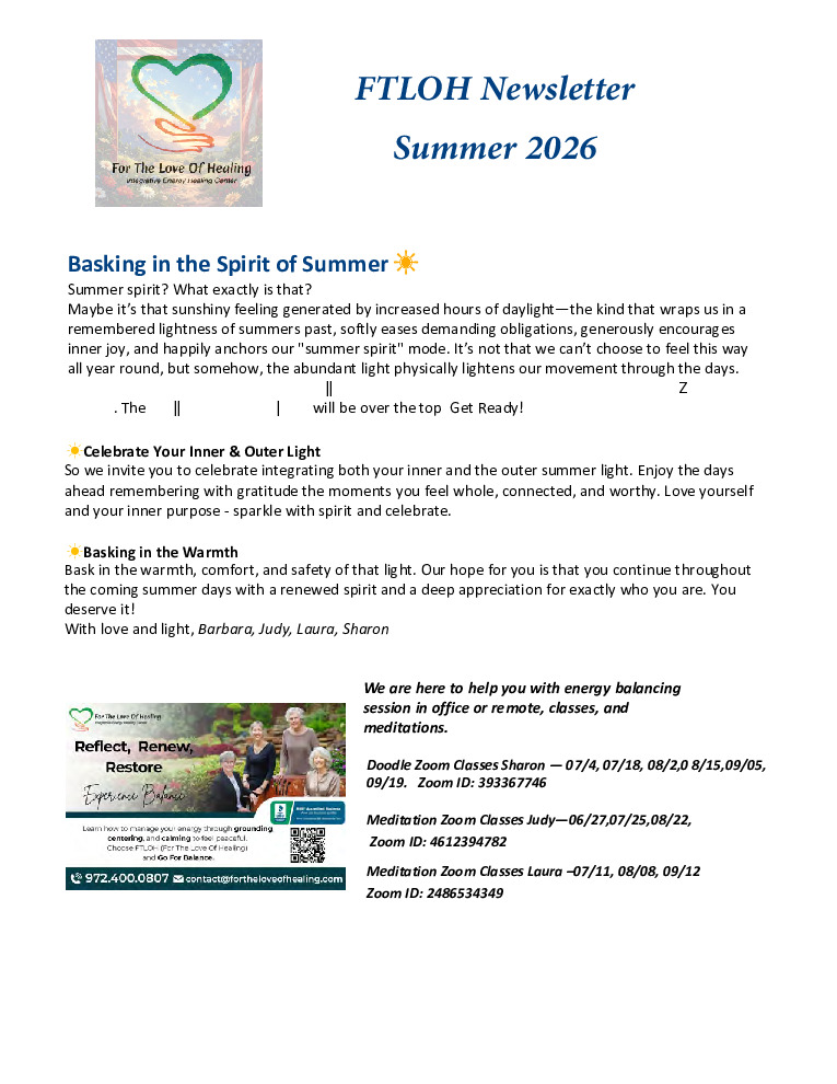 thumbnail of 2026 Summer FTLOH Newsletter